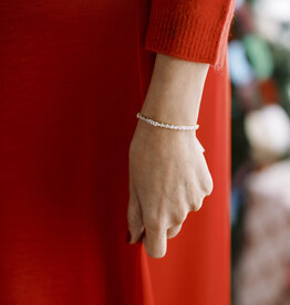 Kendra Scott Bella Tennis Bracelet Gold Metal White CZ