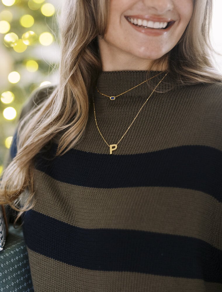 Kendra Scott Letter P Pendant Necklace Gold