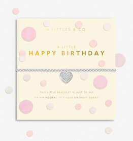 A Littles & Co. Confetti A Little Happy Birthday Silver Plated Bracelet