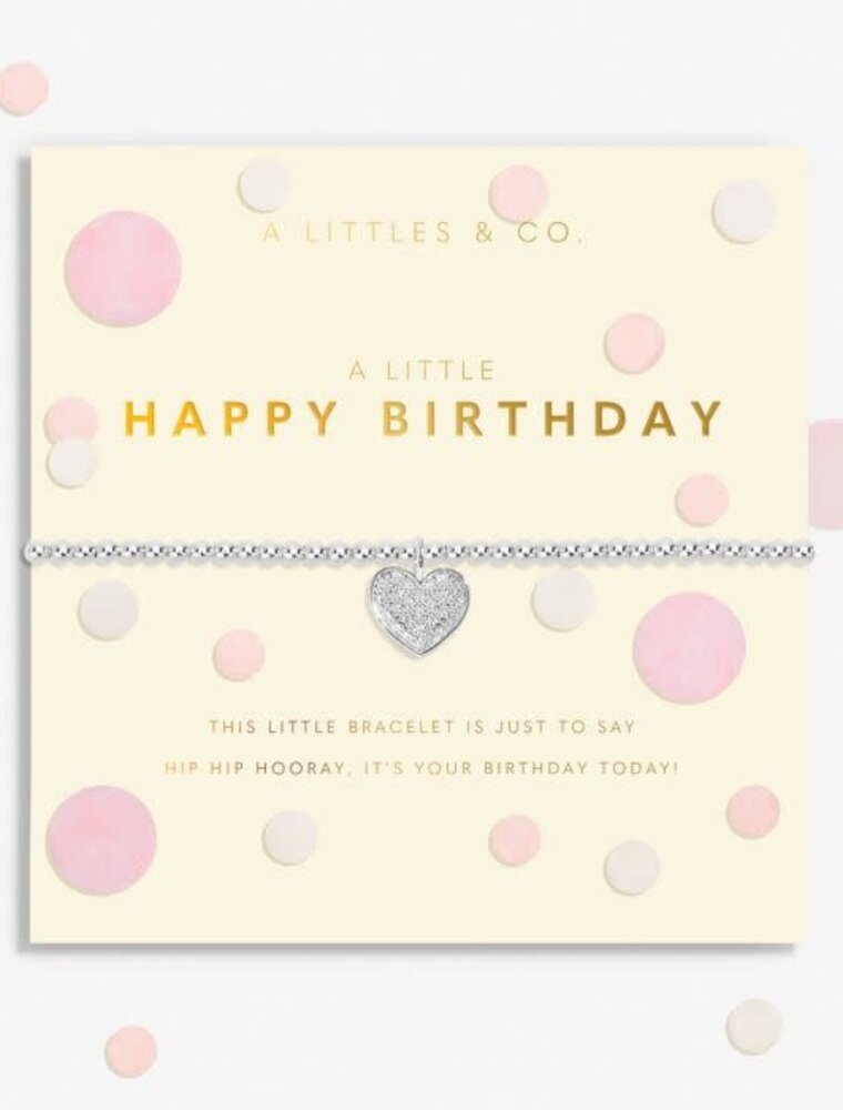 A Littles & Co. Confetti A Little Happy Birthday Silver Plated Bracelet
