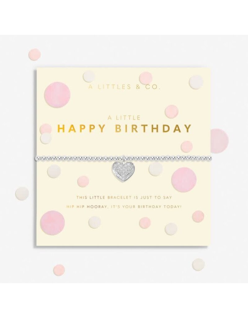 A Littles & Co. Confetti A Little Happy Birthday Silver Plated Bracelet