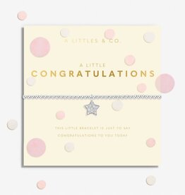 A Littles & Co. Confetti A Little Congrats Silver Plated Bracelet