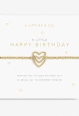 A Littles & Co. A Little Happy Birthday Gold Bracelet