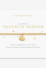 A Littles & Co. A Little Favorite Person Bracelet Gold Plated