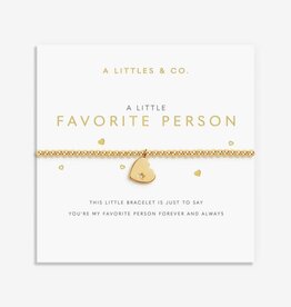 A Littles & Co. A Little Favorite Person Bracelet Gold Plated
