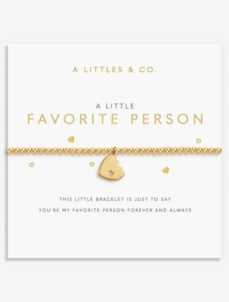 A Littles & Co. A Little Favorite Person Bracelet Gold Plated