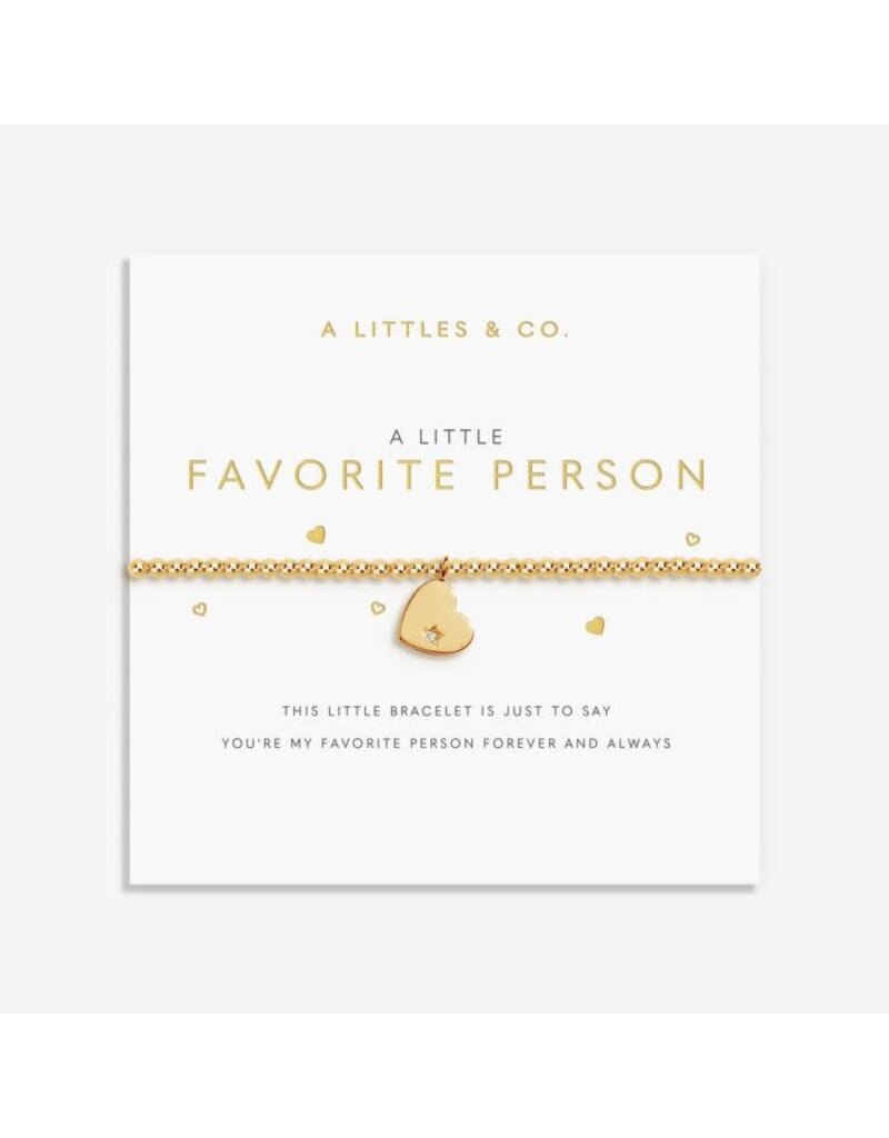 A Littles & Co. A Little Favorite Person Bracelet Gold Plated