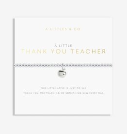 A Littles & Co. A little Thank you Teacher Silver Bracelet