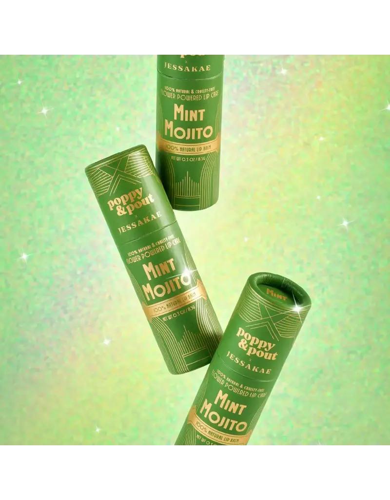 Poppy & Pout Limited Edition Lip Balm Oz Collection Mint Mojito
