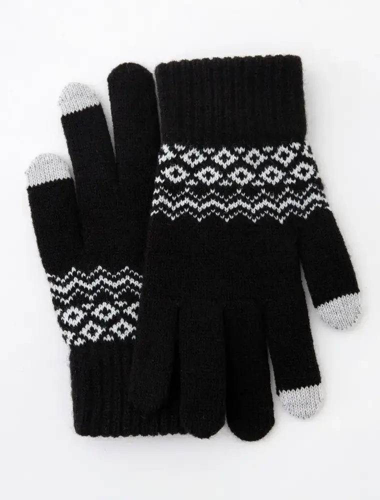 ninexis Winter Warm Knit Touchscreen Gloves (black)