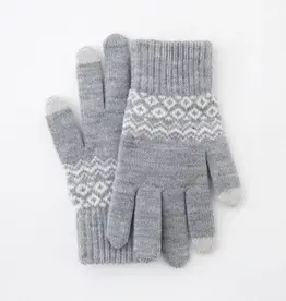 ninexis Winter Warm Knit Touchscreen Gloves (grey)