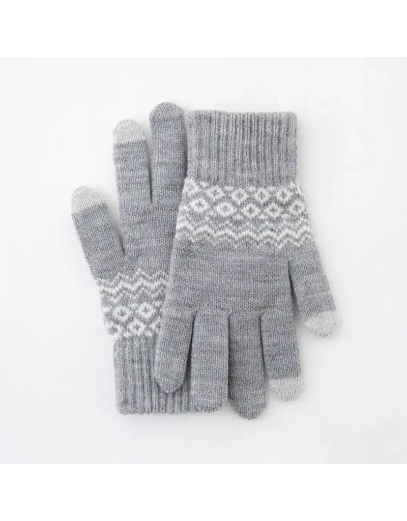 ninexis Winter Warm Knit Touchscreen Gloves (grey)