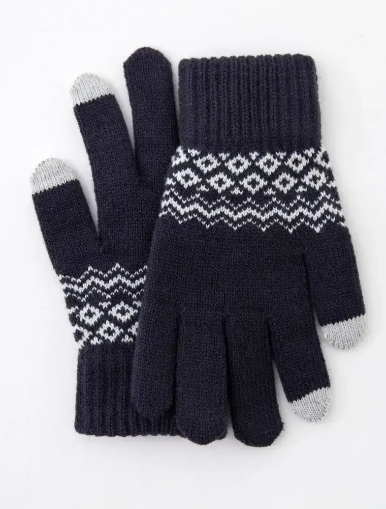 ninexis Winter Warm Knit Touchscreen Gloves (navy)