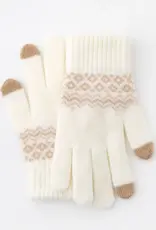 ninexis Winter Warm Knit Touchscreen Gloves (white)