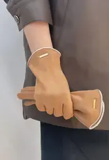 ninexis Faux Fur Lined Winter Touch Screen Gloves (brown)