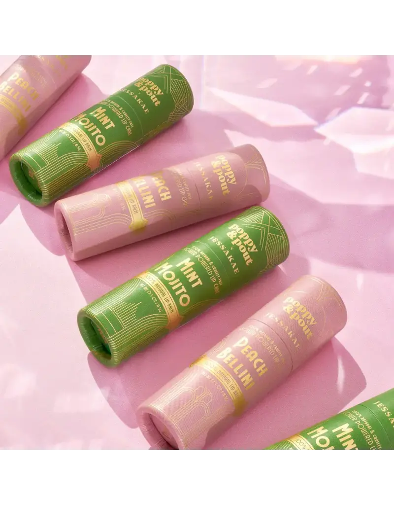Poppy & Pout Limited Edition Lip Balm Oz Edition Peach Billini