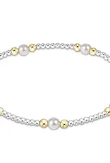 ENEWTON Purpose Pearl 4MM Bead Bracelet Mixed Metal