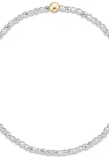 ENEWTON Bright Silver Faceted Hematite 2MM Bead Bracelet