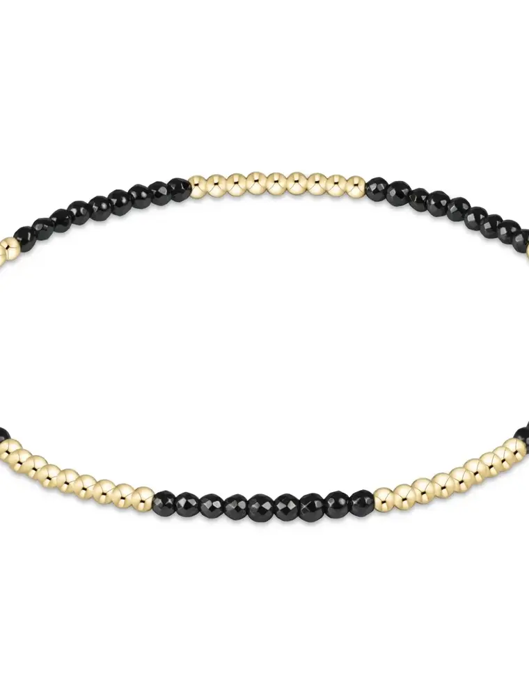 ENEWTON Blissful Pattern 2MM Bead Bracelet Faceted Hematite