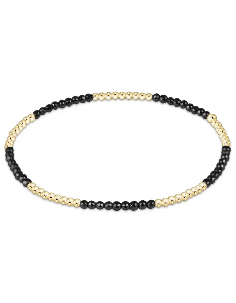 ENEWTON Blissful Pattern 2MM Bead Bracelet Faceted Hematite