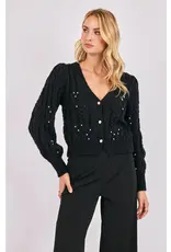 Sadie & Sage Jewel Box Pearl Embellished Cardi