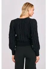 Sadie & Sage Jewel Box Pearl Embellished Cardi