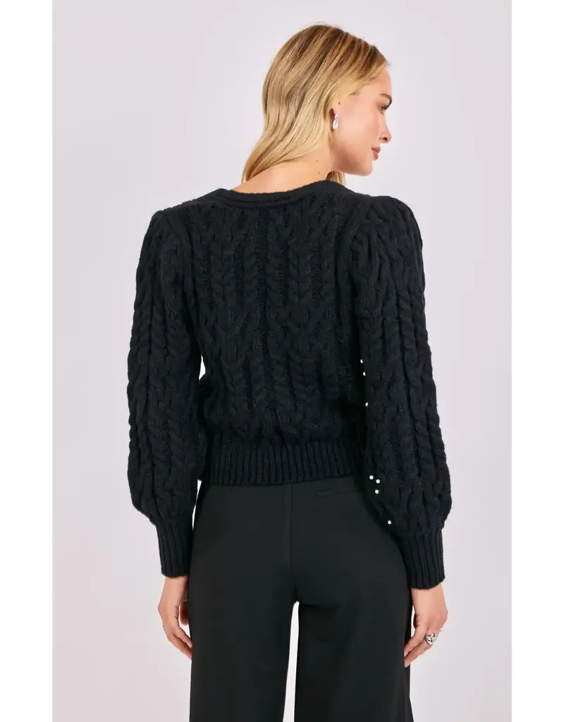 Sadie & Sage Jewel Box Pearl Embellished Cardi