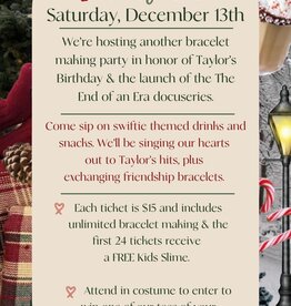 Taylor Swift Bracelet Making - Christmas 2025