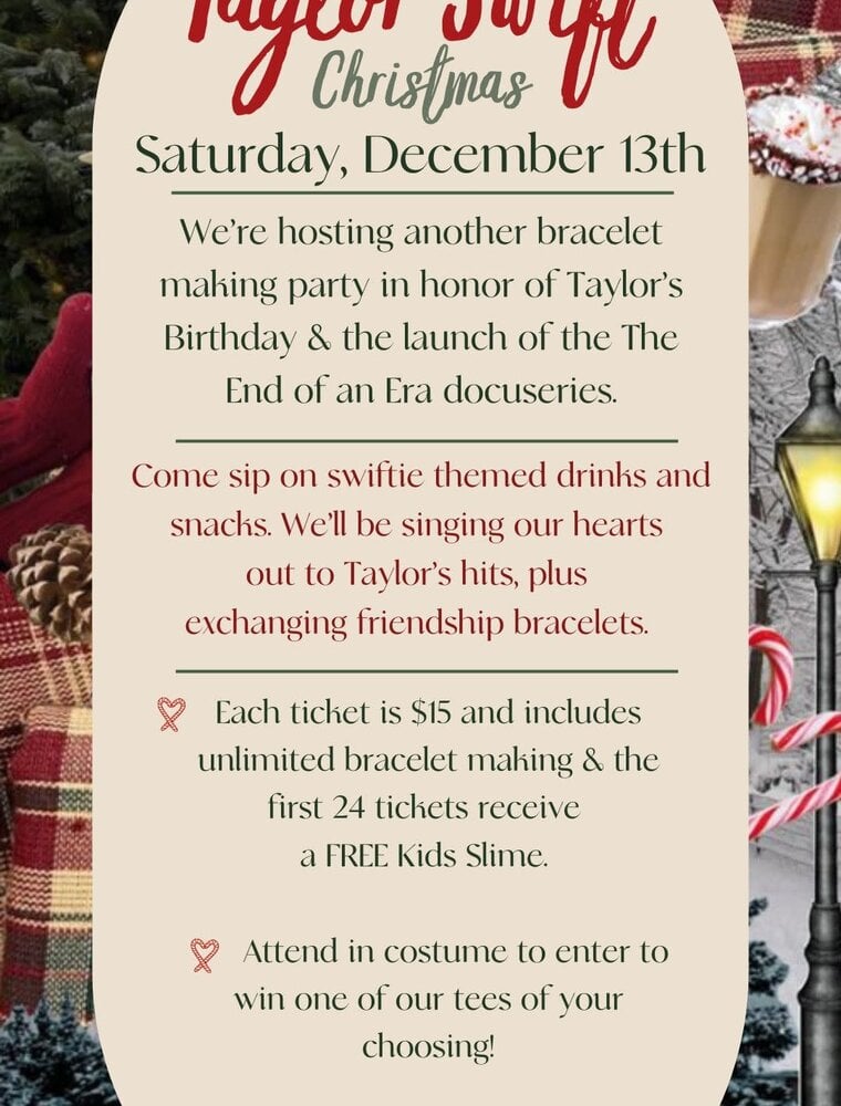 Taylor Swift Bracelet Making - Christmas 2025
