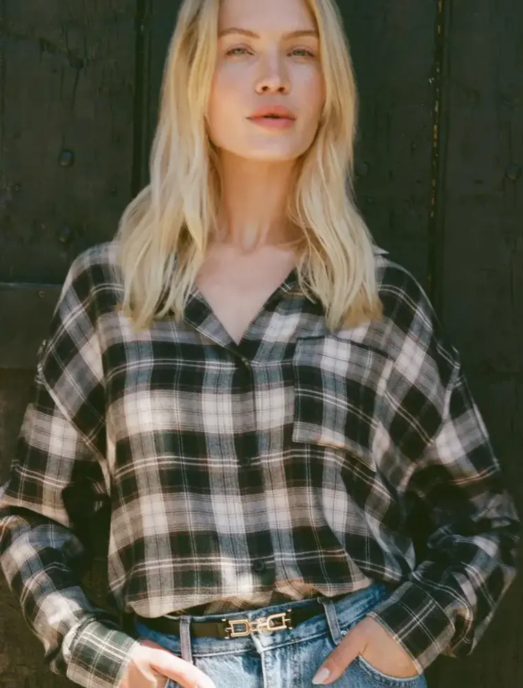 Z Supply River Plaid Button Up