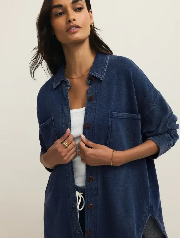 Z Supply All Day Knit Denim Jacket