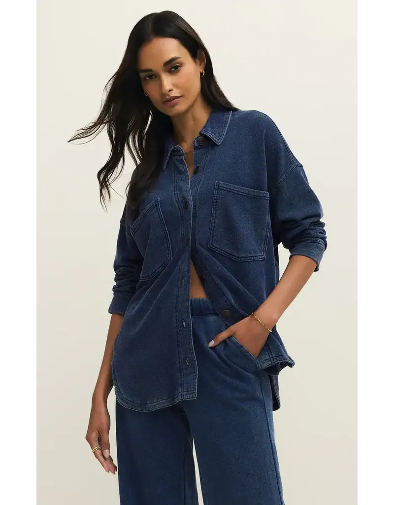 Z Supply All Day Knit Denim Jacket