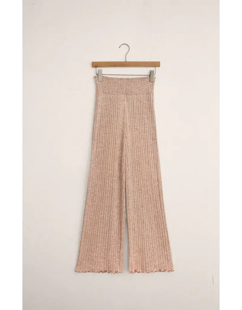 Z Lounge Dawn Smocked Rib Pant