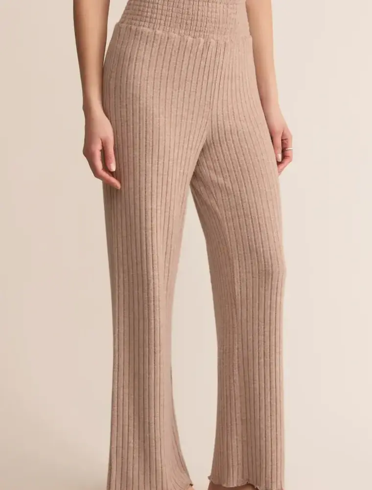 Z Lounge Dawn Smocked Rib Pant