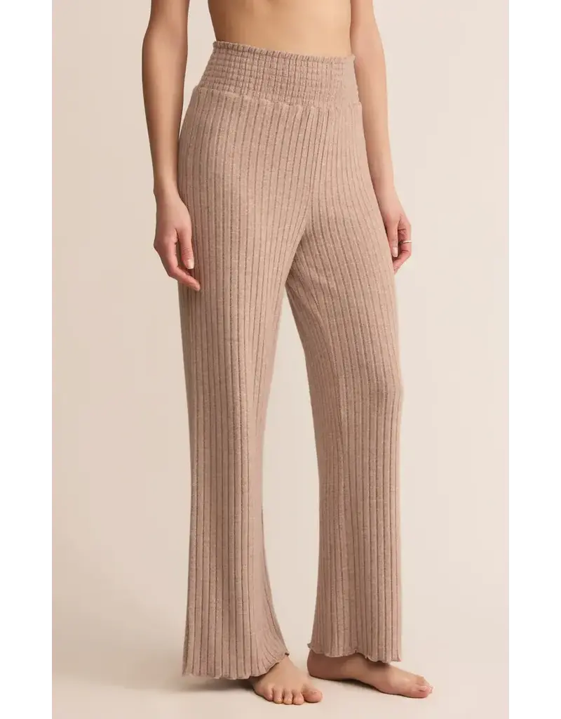 Z Lounge Dawn Smocked Rib Pant