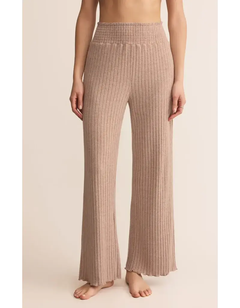 Z Lounge Dawn Smocked Rib Pant