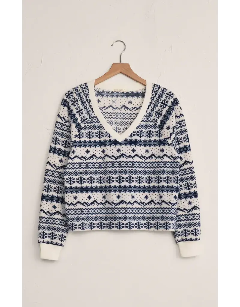 Z Lounge Slopes Fairisle Longsleeve Top