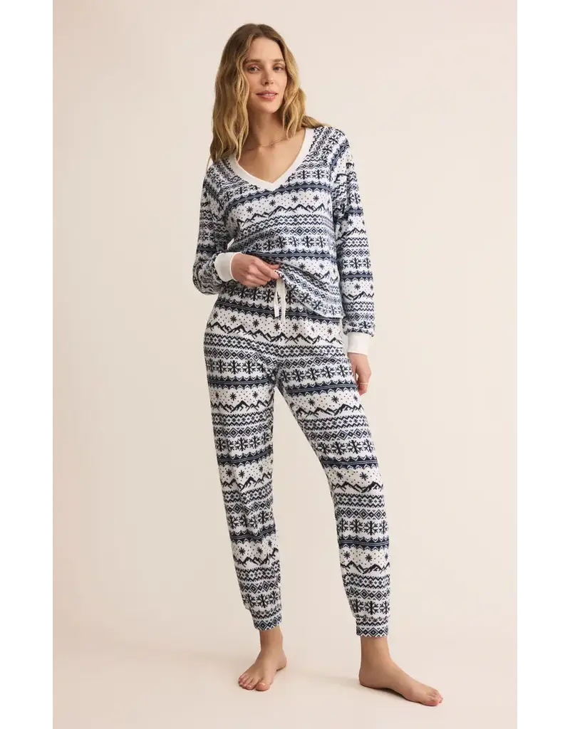 Z Lounge Slopes Fairisle Longsleeve Top