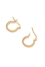 Kendra Scott Beaded 13mm Huggie Earrings in 18k Gold Vermeil