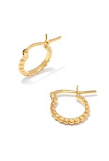 Kendra Scott Beaded 13mm Huggie Earrings in 18k Gold Vermeil