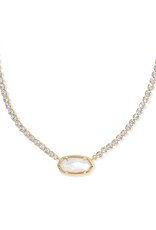 Kendra Scott Elisa Tennis Necklace Gold Ivory MOP