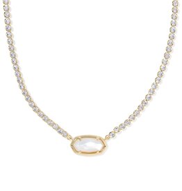 Kendra Scott Elisa Tennis Necklace Gold Ivory MOP