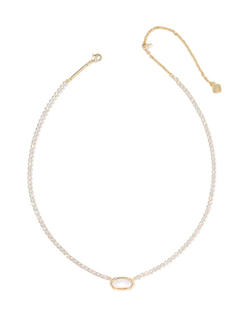 Kendra Scott Elisa Tennis Necklace Gold Ivory MOP