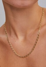 Kendra Scott Merrick Chain Necklace Gold Metal CZ