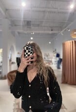 Sadie & Sage Jewel Box Pearl Embellished Cardi