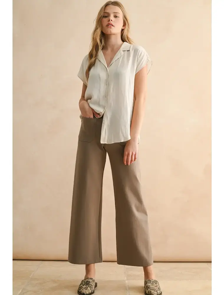 miou muse Patch Pocket Ponte Pants