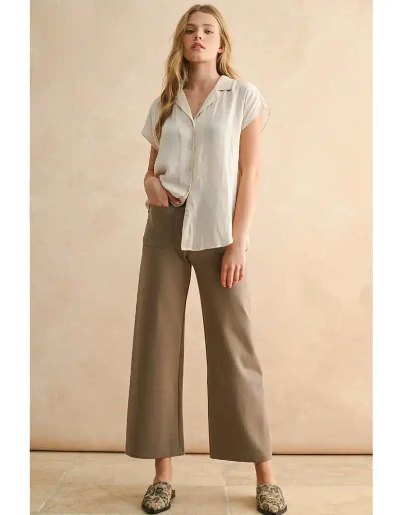 miou muse Patch Pocket Ponte Pants