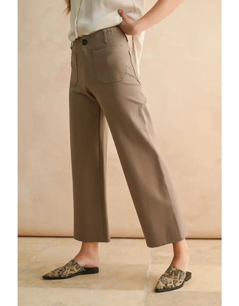 miou muse Patch Pocket Ponte Pants