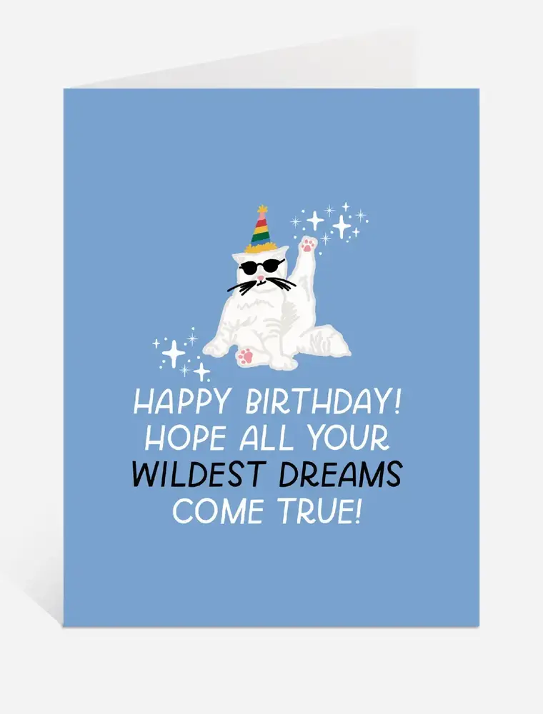 Just Follow Your Art Wildest Dreams Swiftie Brithday Card