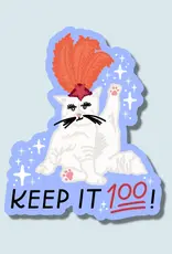 Just Follow Your Art Keep it 100 Swiftie Sticker